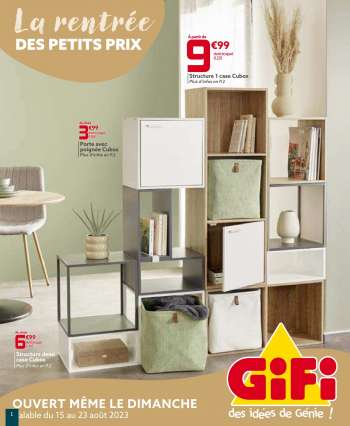 Catalogue GiFi - 15/08/2023 - 23/08/2023.