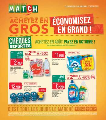 Catalogue Supermarché Match - 16/08/2023 - 27/08/2023.