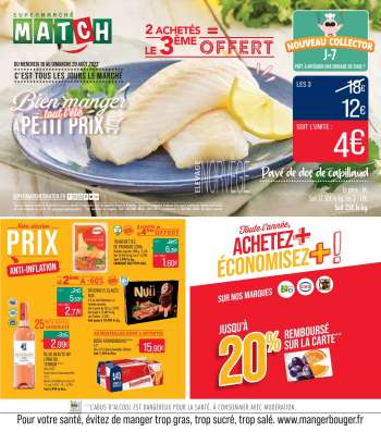Catalogue Supermarché Match - 16/08/2023 - 20/08/2023.