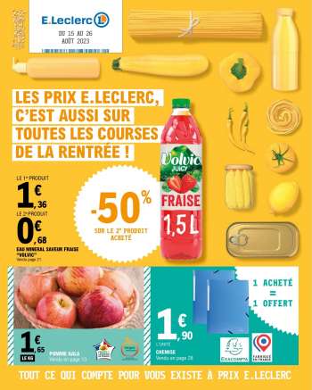 Catalogue E.Leclerc - 15/08/2023 - 26/08/2023.