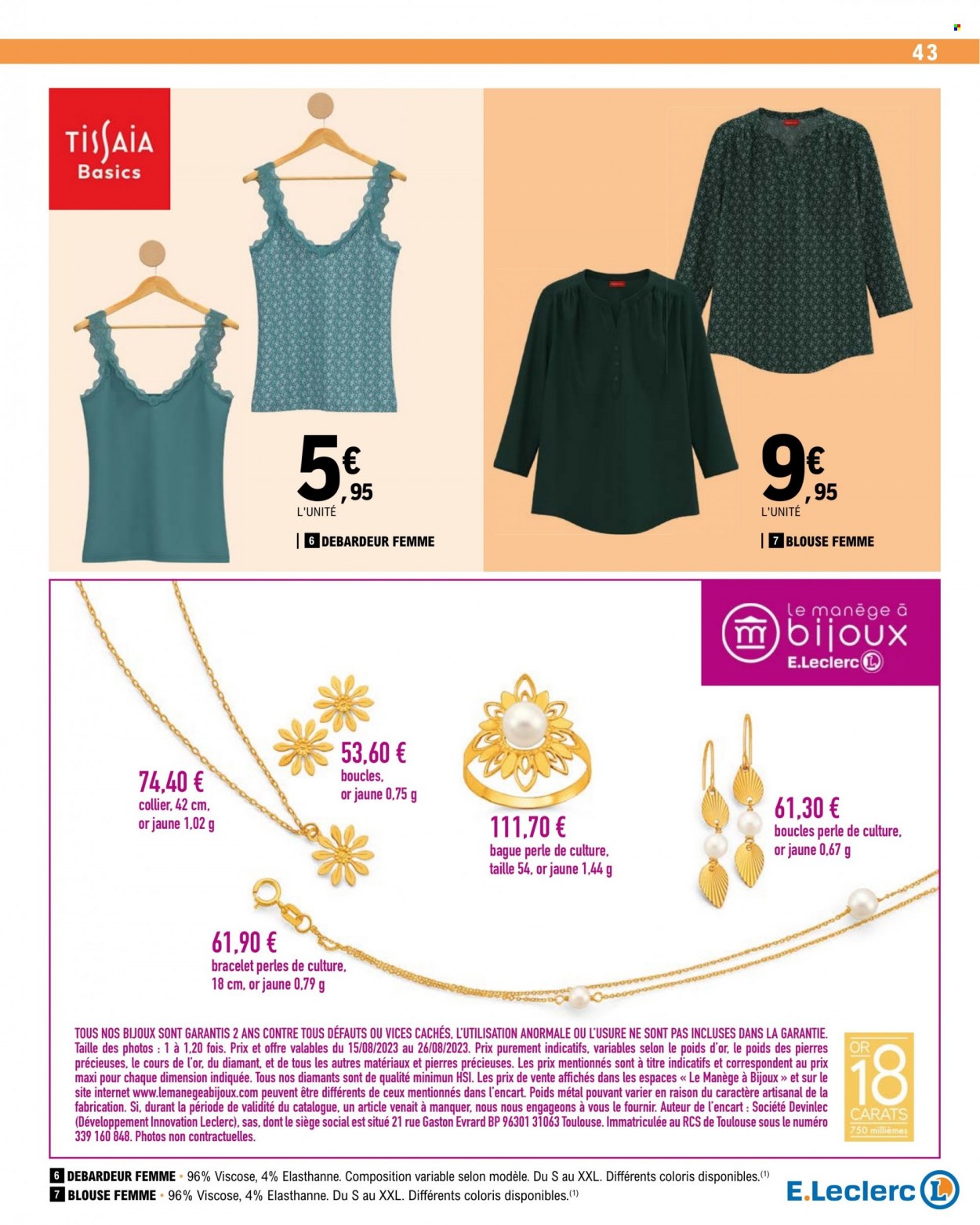 Catalogue E.Leclerc - 15/08/2023 - 26/08/2023. Page 43