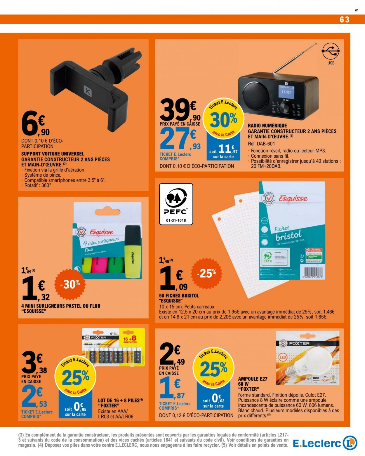 Catalogue E.Leclerc - 15/08/2023 - 26/08/2023. Page 63