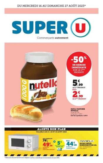 Catalogue SUPER U - 16/08/2023 - 27/08/2023.