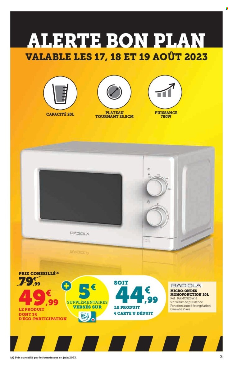 Catalogue SUPER U - 16/08/2023 - 27/08/2023. Page 3