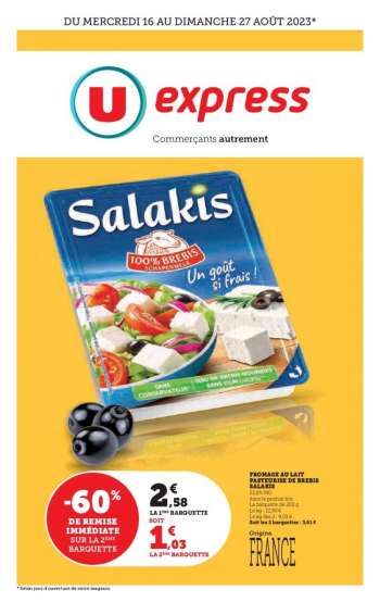 Catalogue U express - 16/08/2023 - 27/08/2023.