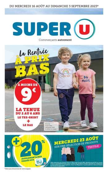 Catalogue SUPER U - 16/08/2023 - 03/09/2023.