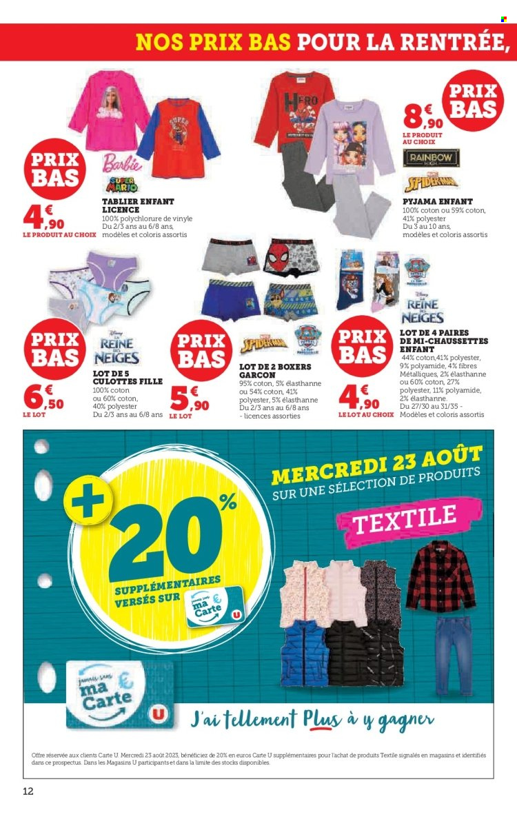 Catalogue SUPER U - 16/08/2023 - 03/09/2023. Page 12