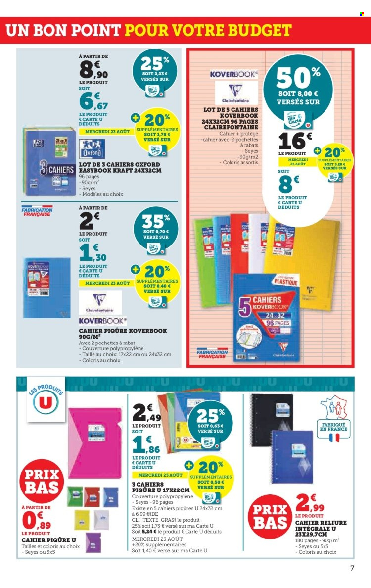 Catalogue SUPER U - 16/08/2023 - 03/09/2023. Page 7
