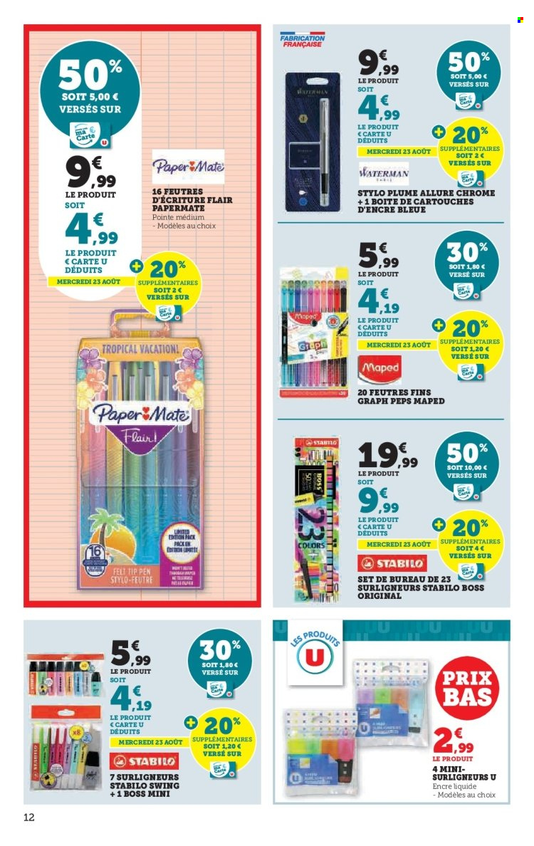 Catalogue SUPER U - 16/08/2023 - 03/09/2023. Page 12