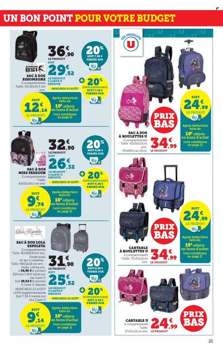 Catalogue SUPER U - 16/08/2023 - 03/09/2023. Page 21