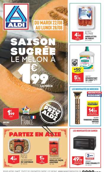 Catalogue ALDI - 22/08/2023 - 28/08/2023.