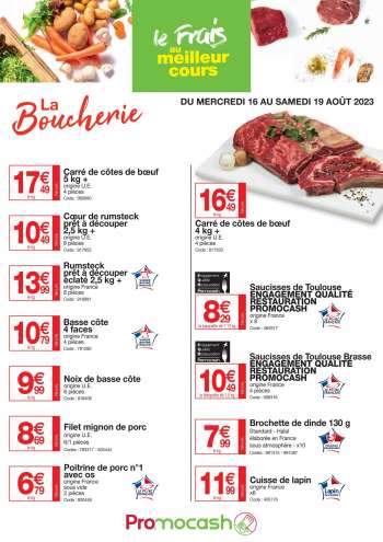 Catalogue Promocash - 16/08/2023 - 19/08/2023.