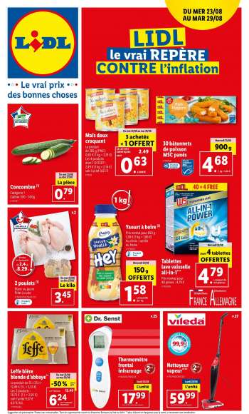 Catalogue Lidl - 23/08/2023 - 29/08/2023.