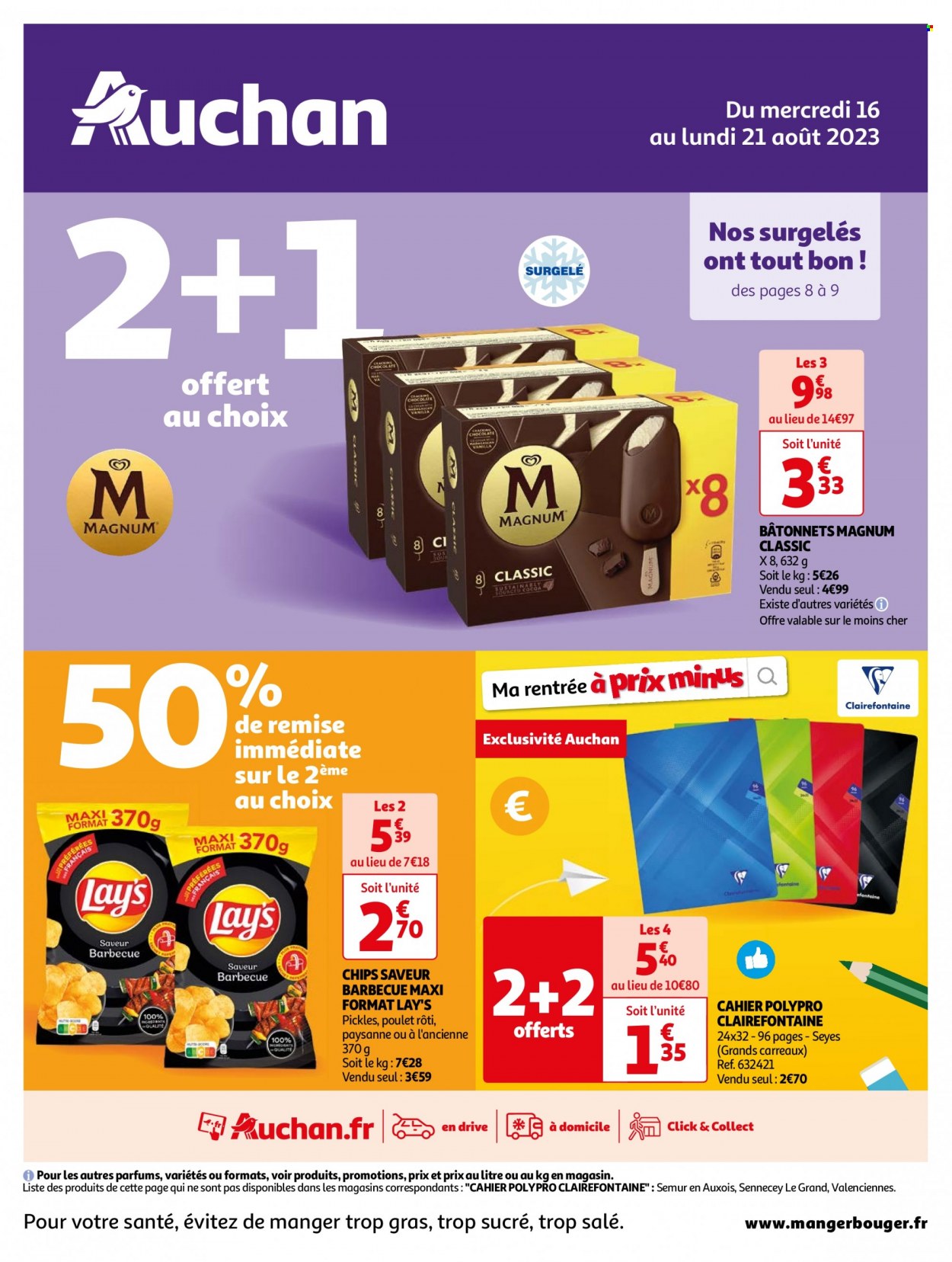 Catalogue Auchan - 16/08/2023 - 21/08/2023. Page 1