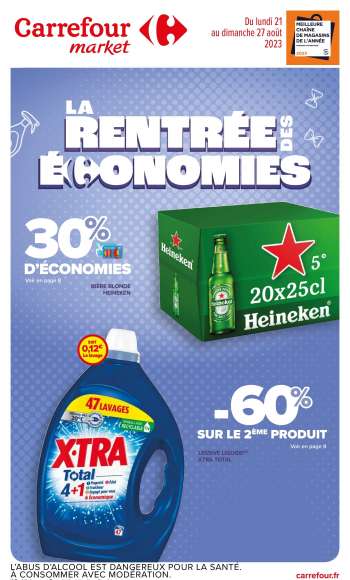 Catalogue Carrefour Market - 21/08/2023 - 27/08/2023.