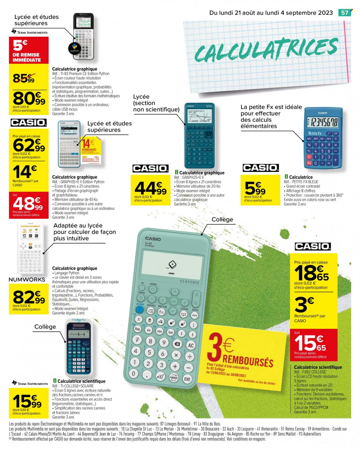 Catalogue Carrefour Hypermarchés - 21/08/2023 - 04/09/2023. Page 59