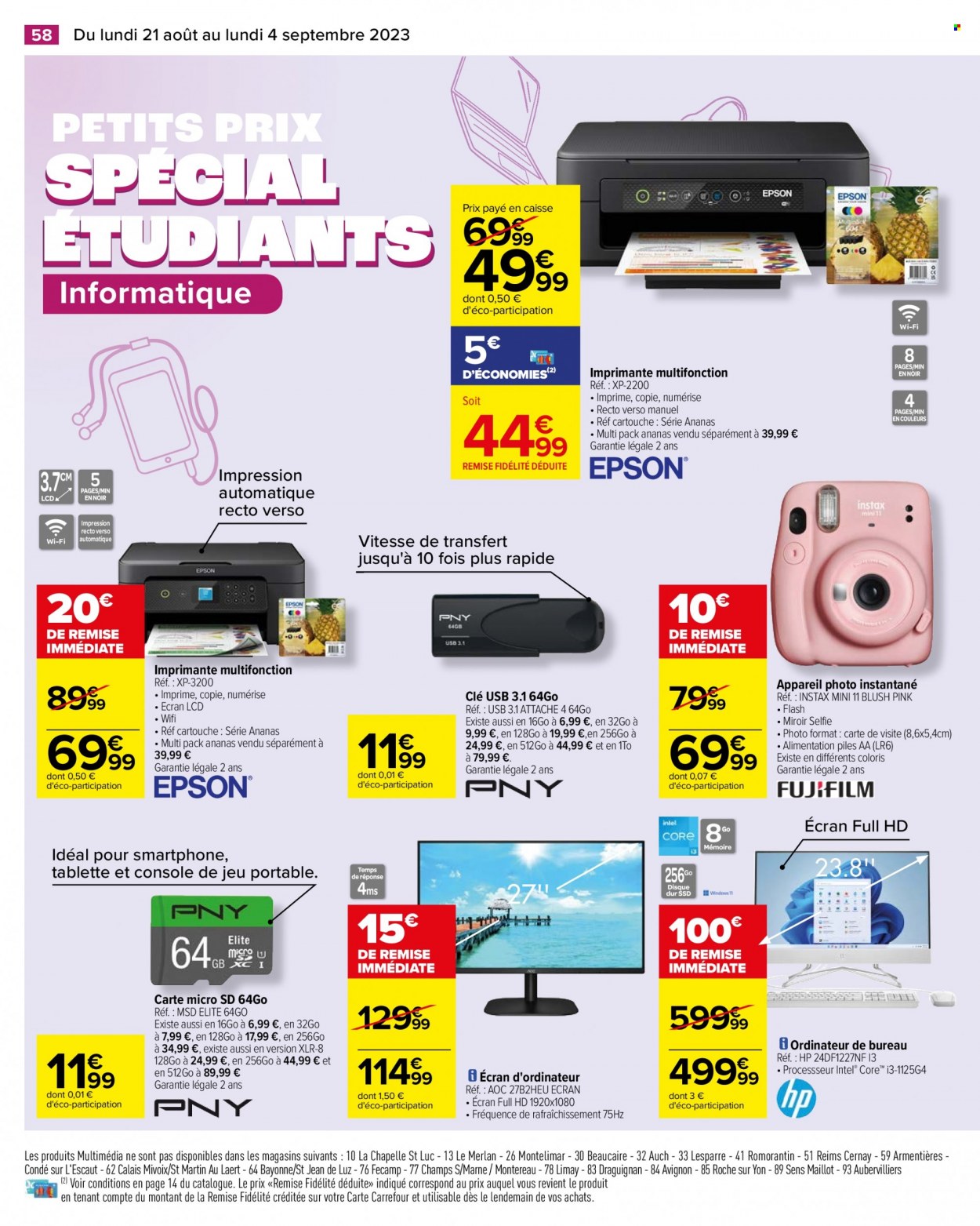 Catalogue Carrefour Hypermarchés - 21/08/2023 - 04/09/2023. Page 60