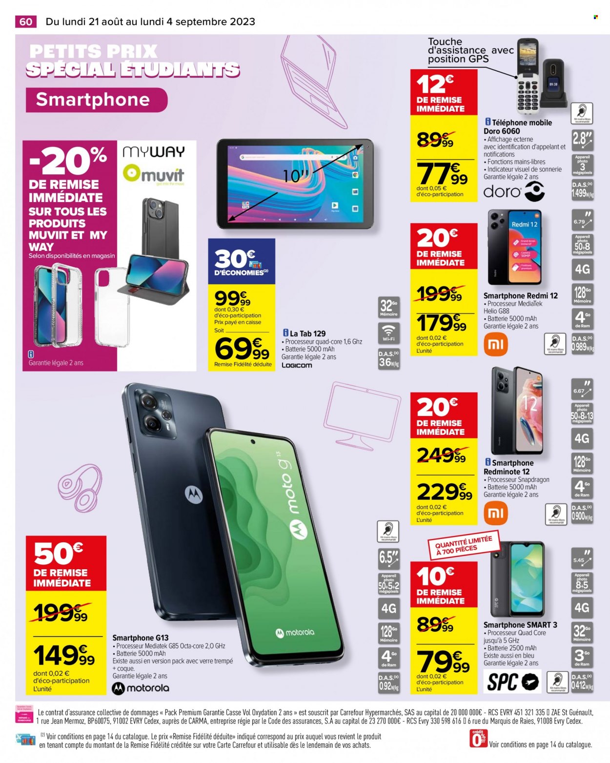 Catalogue Carrefour Hypermarchés - 21/08/2023 - 04/09/2023. Page 62