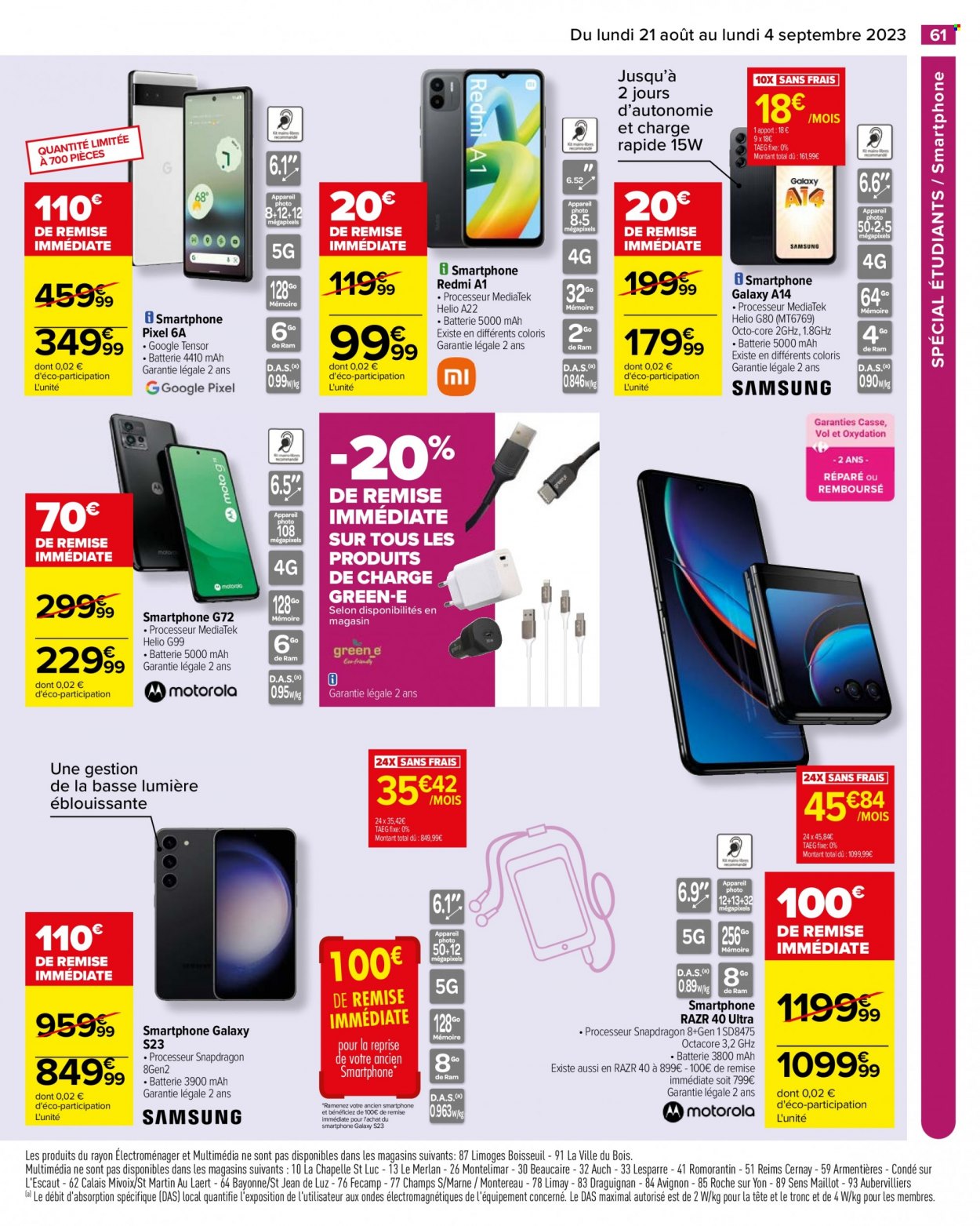 Catalogue Carrefour Hypermarchés - 21/08/2023 - 04/09/2023. Page 63