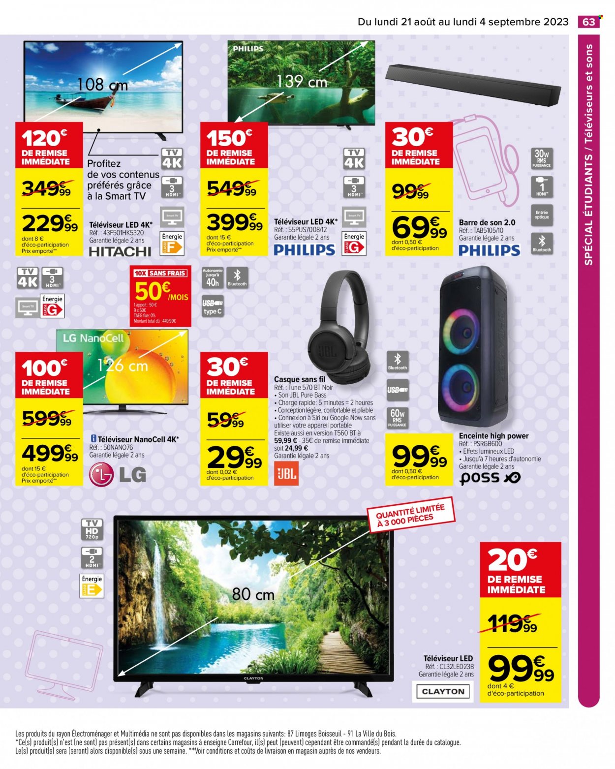 Catalogue Carrefour Hypermarchés - 21/08/2023 - 04/09/2023. Page 65