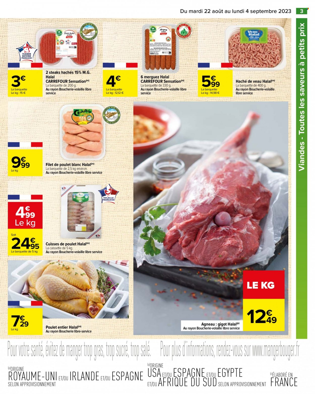 Catalogue Carrefour Hypermarchés - 22/08/2023 - 04/09/2023. Page 3