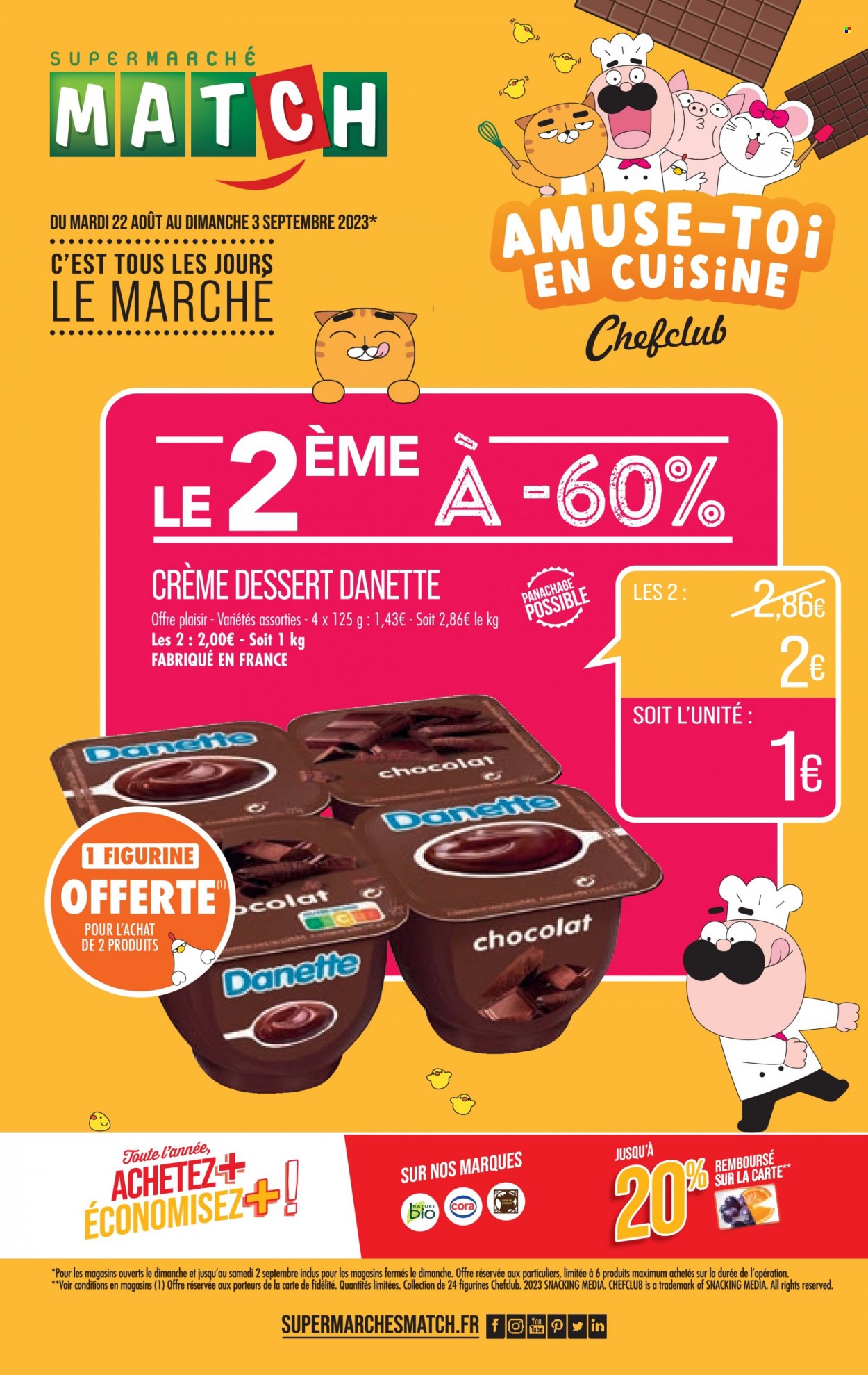 Catalogue Supermarché Match - 22/08/2023 - 03/09/2023. Page 1