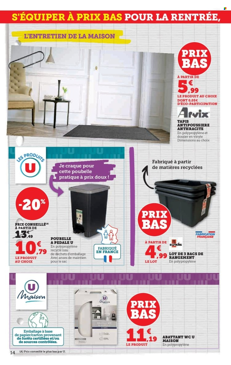 Catalogue SUPER U - 22/08/2023 - 10/09/2023. Page 14