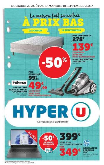 Catalogue HYPER U - 22/08/2023 - 10/09/2023.