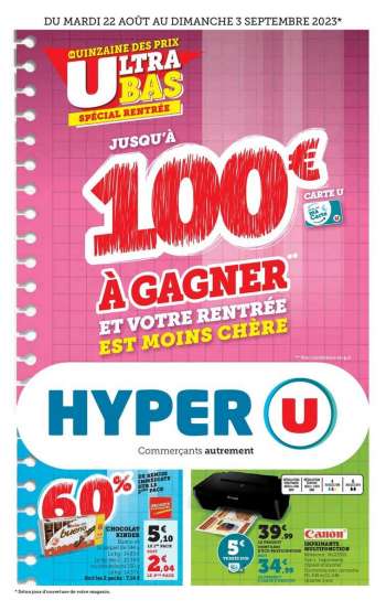 Catalogue HYPER U - 22/08/2023 - 03/09/2023.