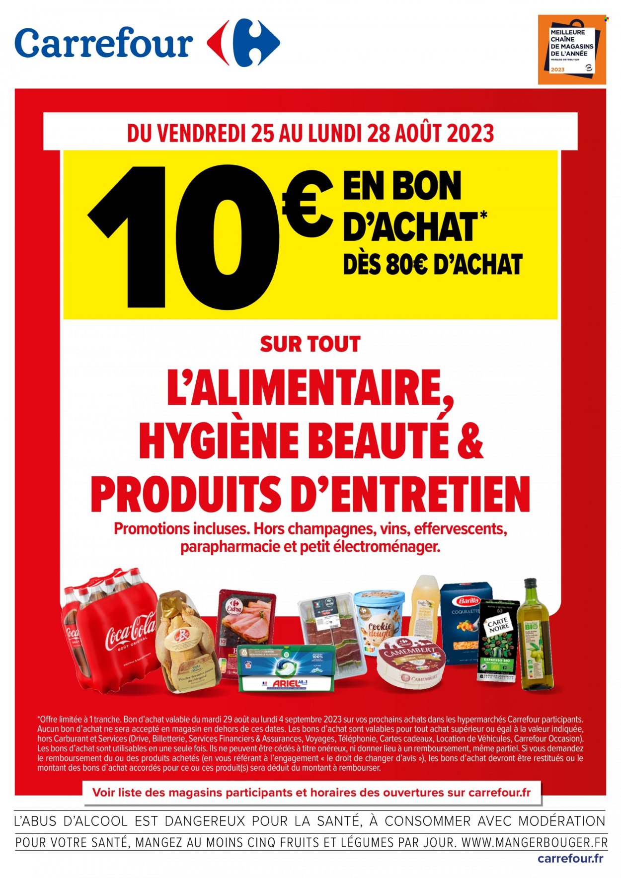 Catalogue Carrefour Hypermarchés - 25/08/2023 - 28/08/2023. Page 1