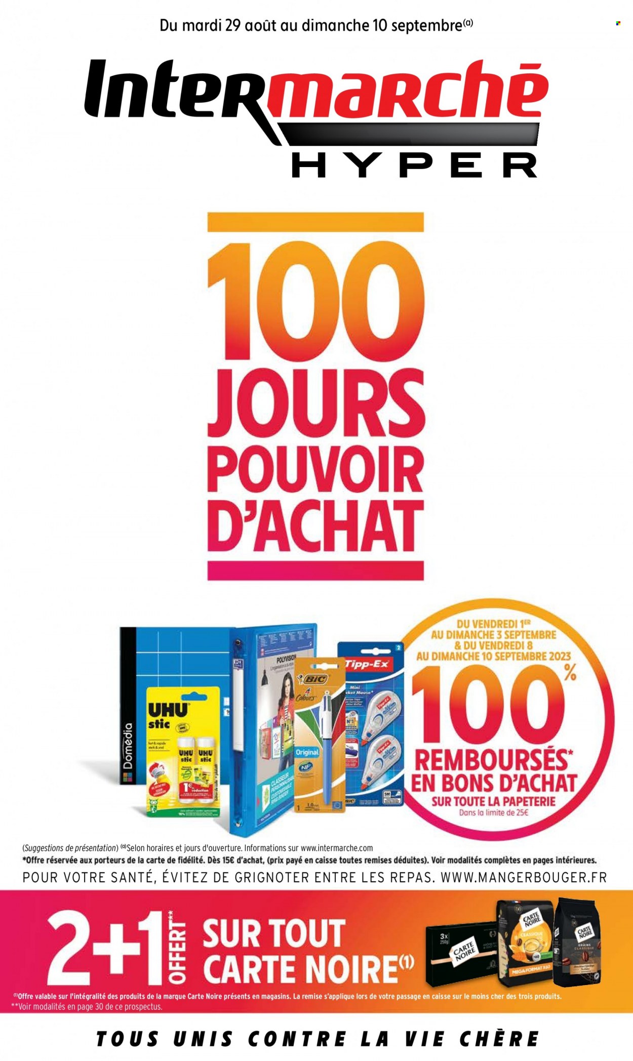 Catalogue Intermarché Hyper - 29/08/2023 - 10/09/2023. Page 1