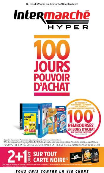 Catalogue Intermarché Hyper - 29/08/2023 - 10/09/2023.