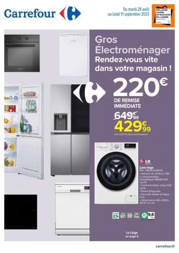 Catalogue Carrefour Hypermarchés - 29/08/2023 - 11/09/2023.
