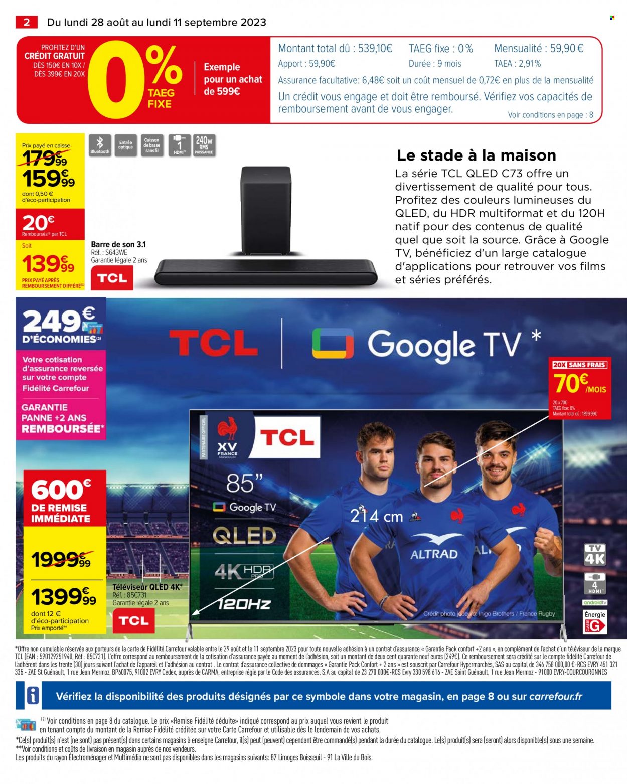 Catalogue Carrefour Hypermarchés - 28/08/2023 - 11/09/2023. Page 2