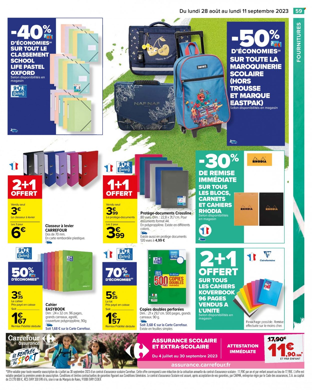 Catalogue Carrefour Hypermarchés - 28/08/2023 - 11/09/2023. Page 61