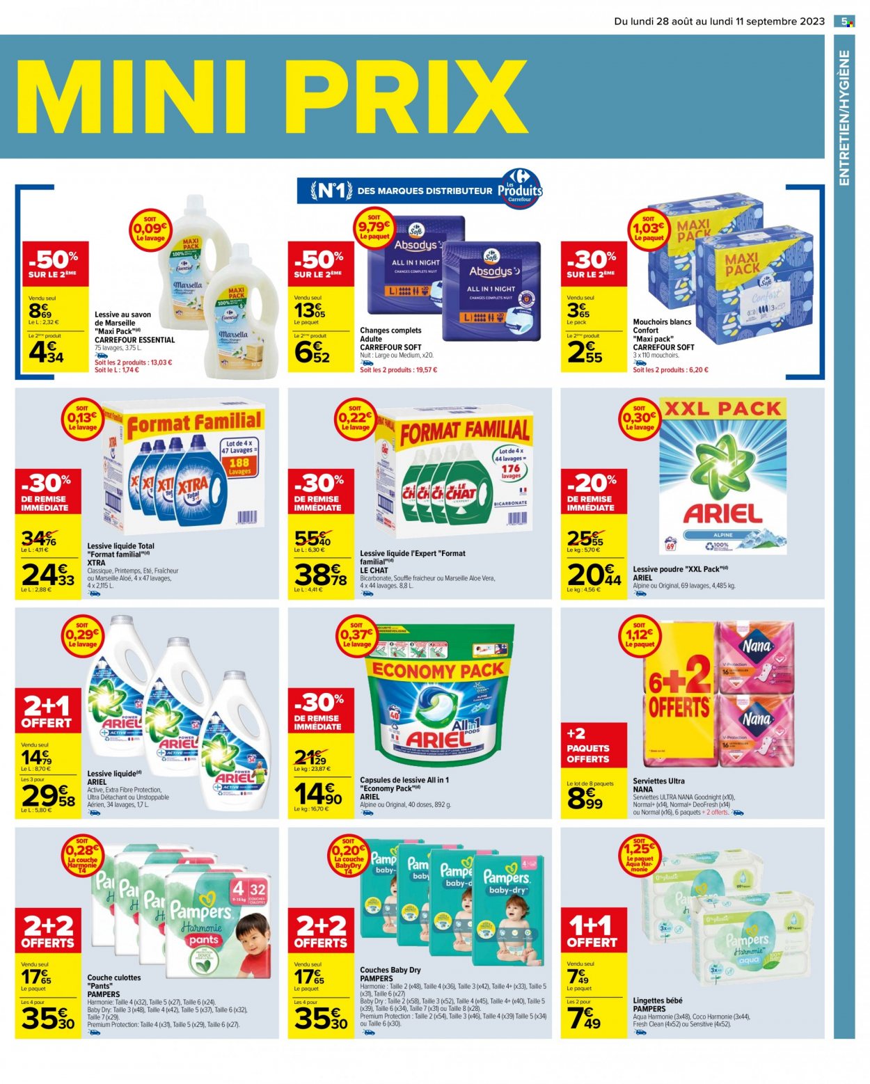 Catalogue Carrefour Hypermarchés - 28/08/2023 - 11/09/2023. Page 5