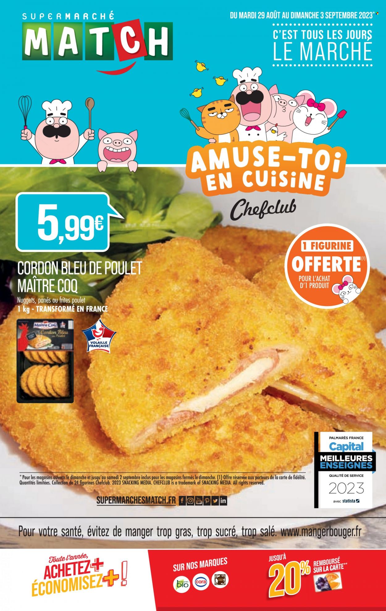Catalogue Supermarché Match - 29/08/2023 - 03/09/2023. Page 1