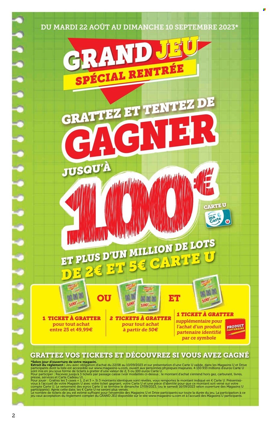 Catalogue SUPER U - 29/08/2023 - 10/09/2023. Page 2