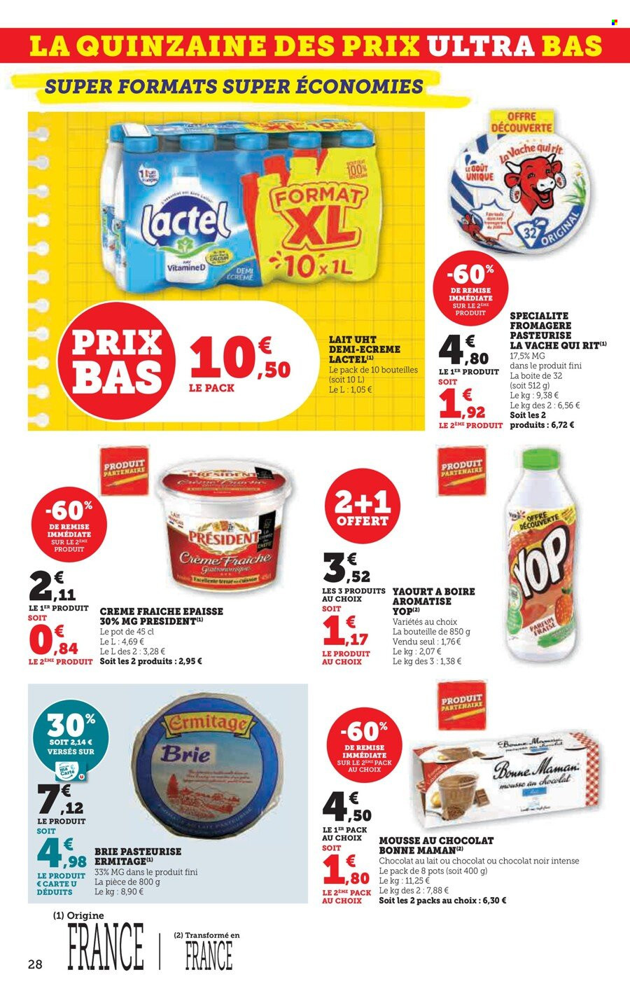 Catalogue SUPER U - 29/08/2023 - 10/09/2023. Page 28