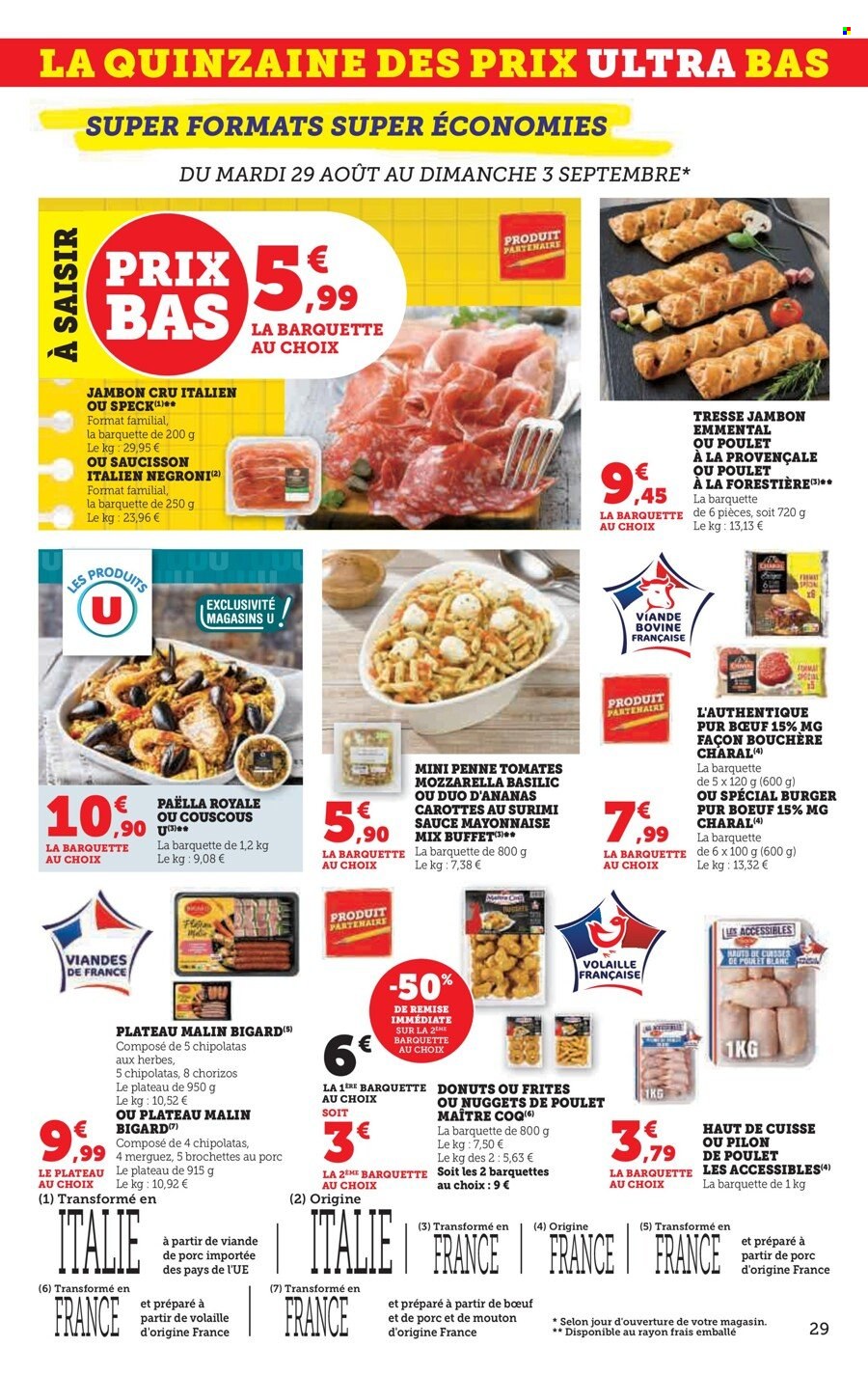Catalogue SUPER U - 29/08/2023 - 10/09/2023. Page 29