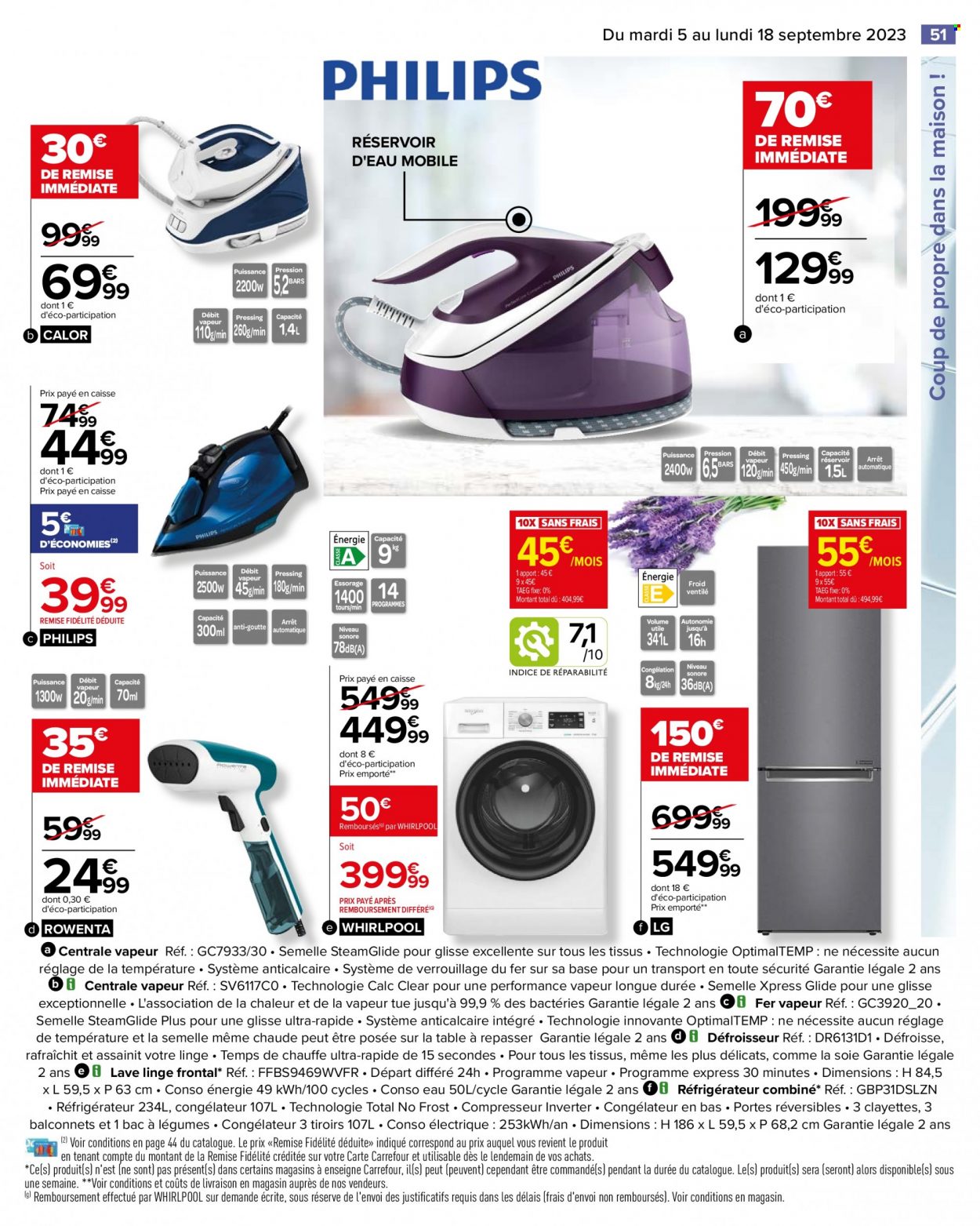 Catalogue Carrefour Hypermarchés - 05/09/2023 - 18/09/2023. Page 53