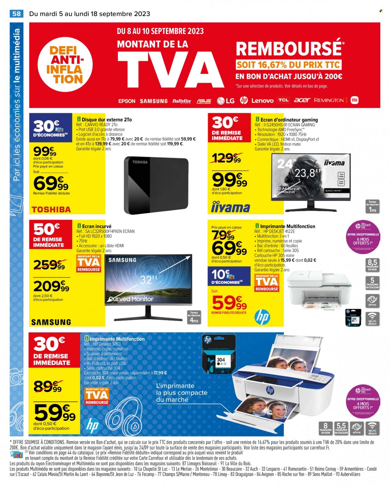 Catalogue Carrefour Hypermarchés - 05/09/2023 - 18/09/2023. Page 60