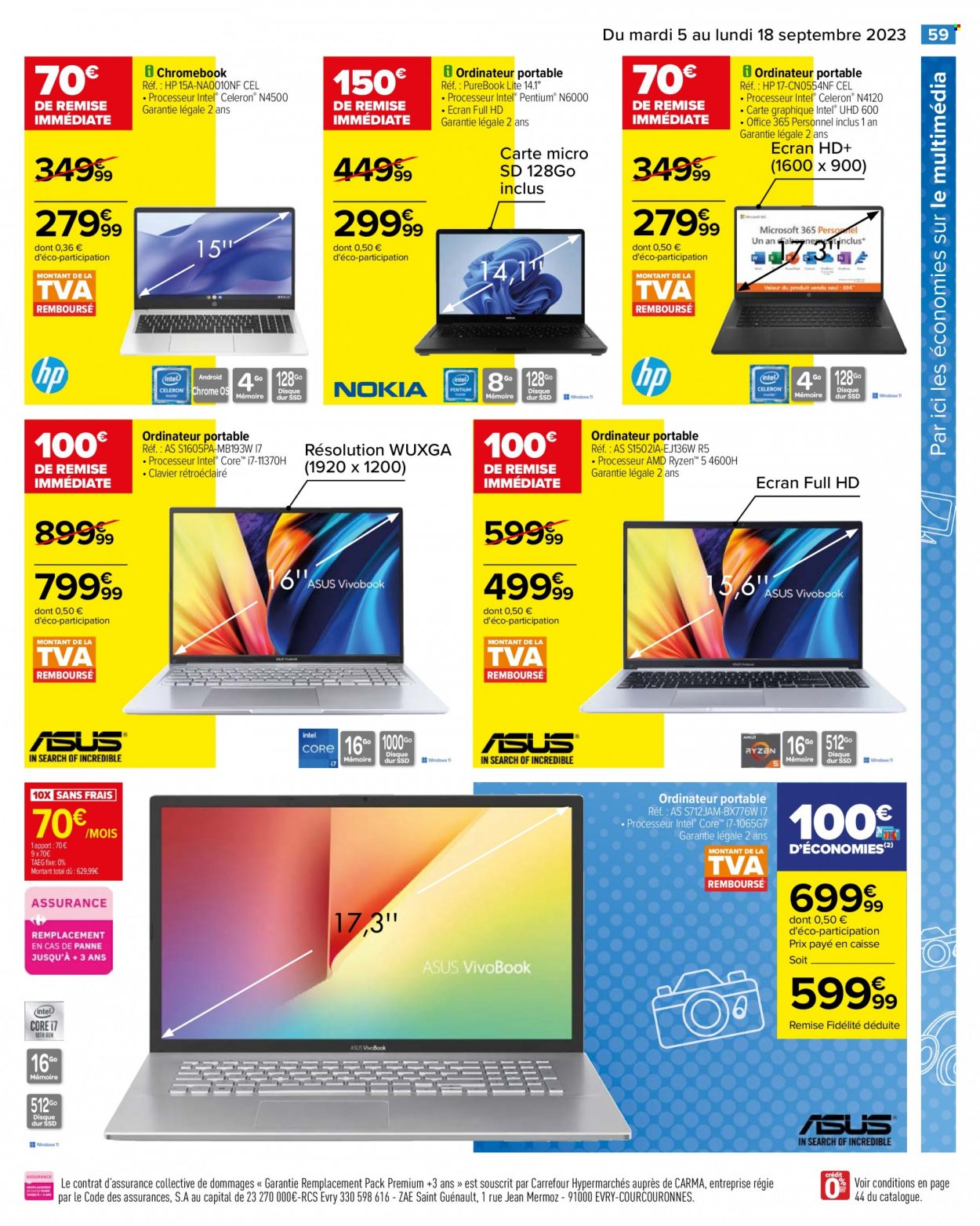 Catalogue Carrefour Hypermarchés - 05/09/2023 - 18/09/2023. Page 61