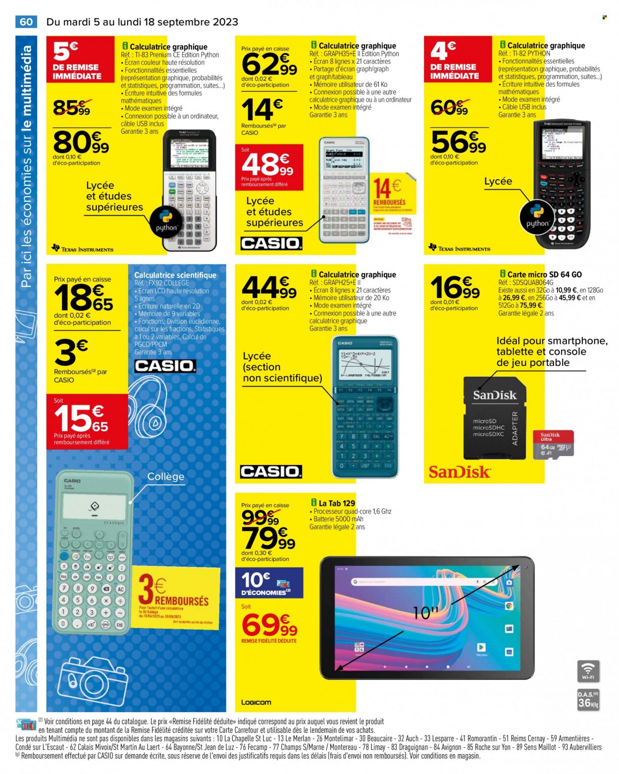 Catalogue Carrefour Hypermarchés - 05/09/2023 - 18/09/2023. Page 62