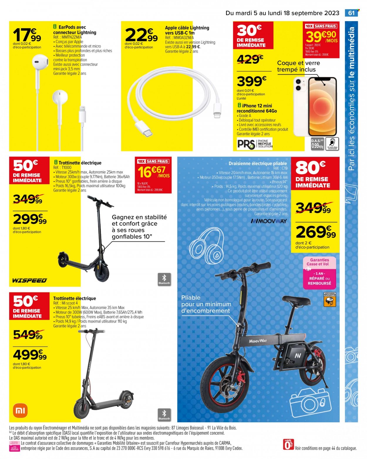 Catalogue Carrefour Hypermarchés - 05/09/2023 - 18/09/2023. Page 63