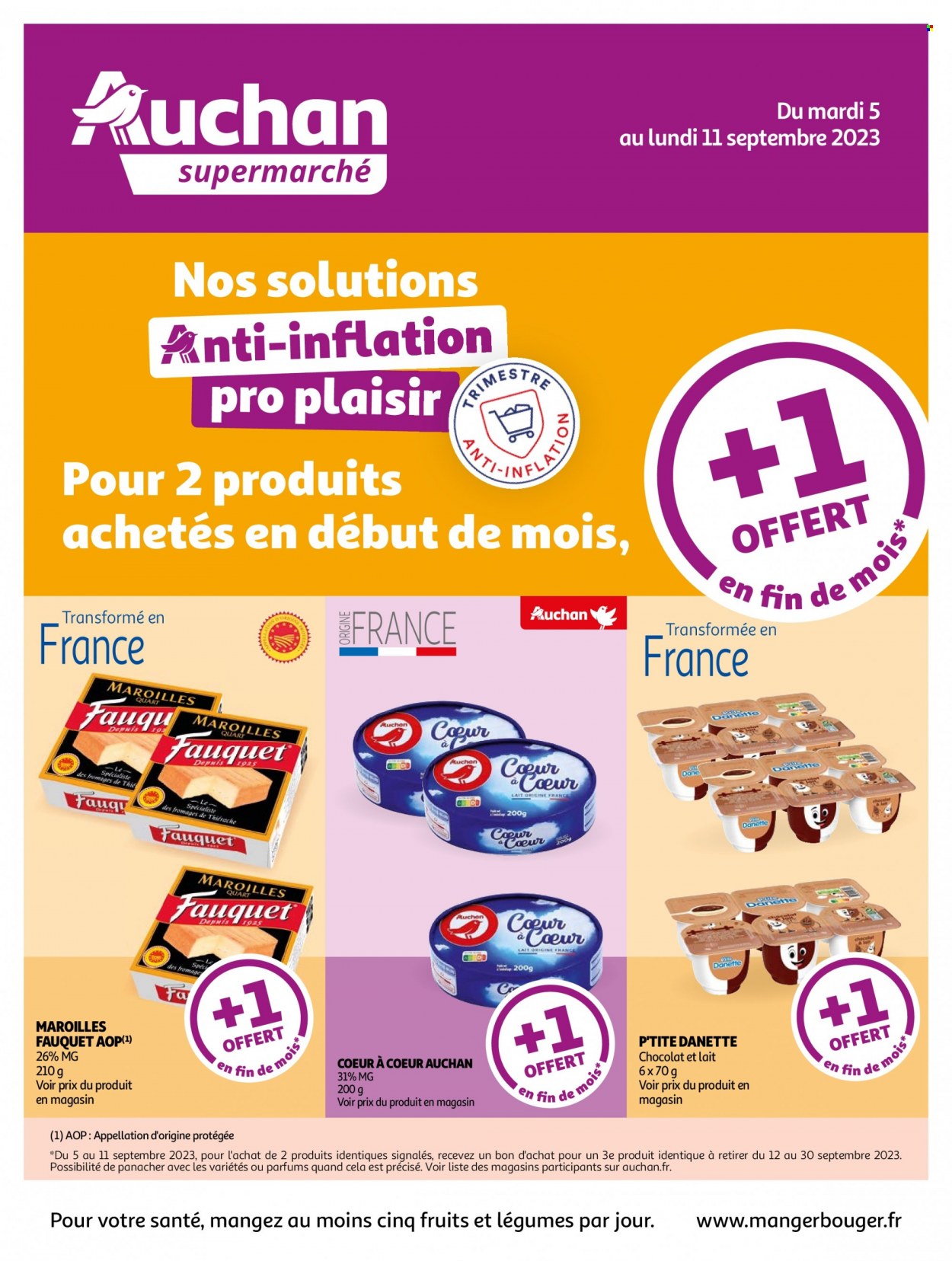 Catalogue Auchan - 05/09/2023 - 11/09/2023. Page 1