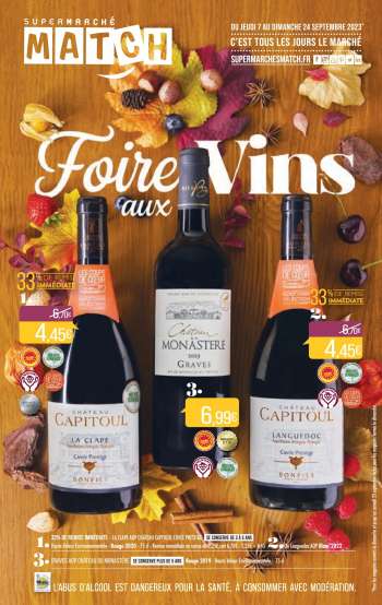 Catalogue Supermarché Match - 07/09/2023 - 24/09/2023.