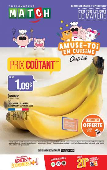 Catalogue Supermarché Match - 05/09/2023 - 17/09/2023.