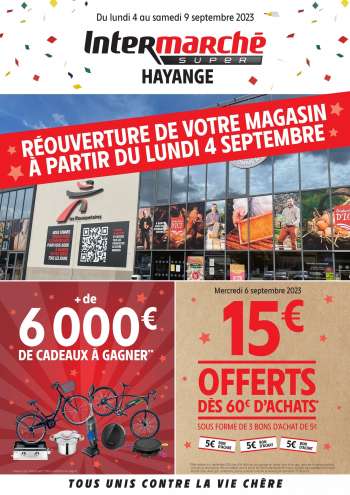 Catalogue Intermarché Super - 04/09/2023 - 09/09/2023.