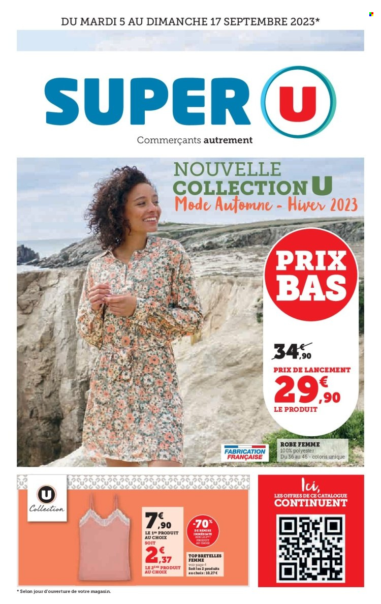 Catalogue SUPER U - 05/09/2023 - 17/09/2023. Page 1